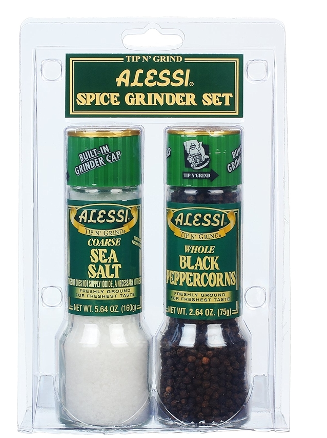 Sea Salt & Black Pepper Grinders (2ct)