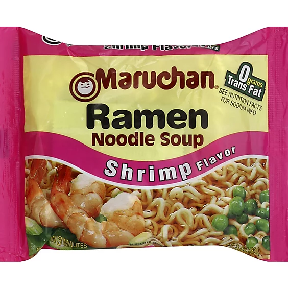 Ramen Noodle Soup Shrimp Flavor