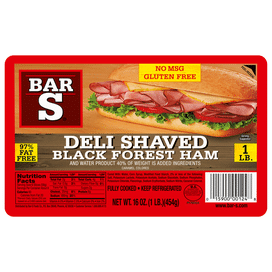 Bar-S Deli Shaved Black Forest Ham